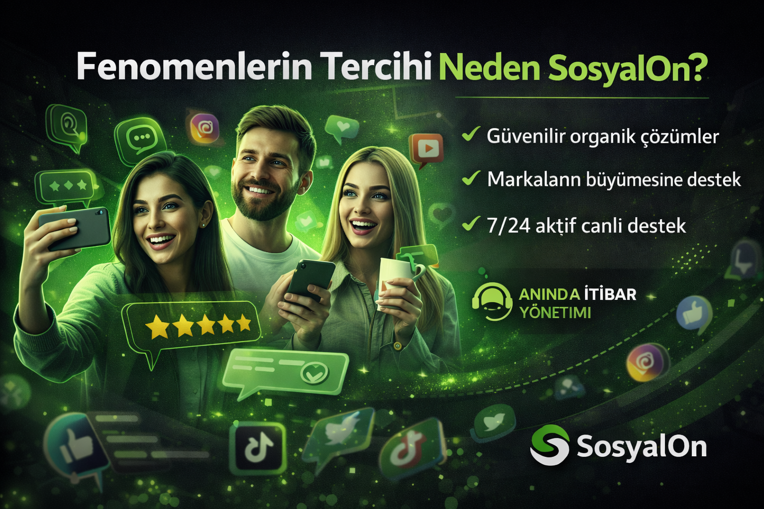 Fenomenlerin Tercihi Neden SosyalOn?